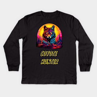 coyote hunting Kids Long Sleeve T-Shirt